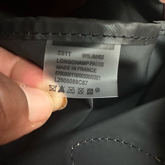 NEW Longchamp small tote bag burgundy nylon - Picture 14 of 14